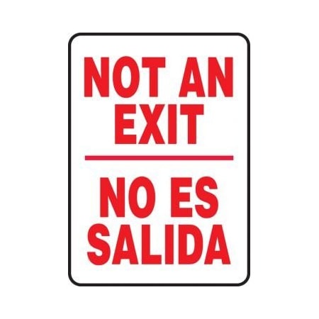 BILINGUAL SPANISH SAFETY SIGN  SBMEXT911XL